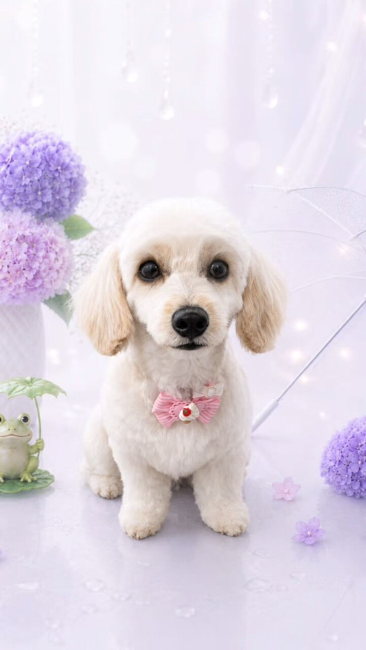 カットコースでご来店のはなちゃん🐶